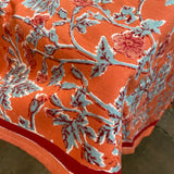 Rock Rose Orange Tablecloth- 86” Round