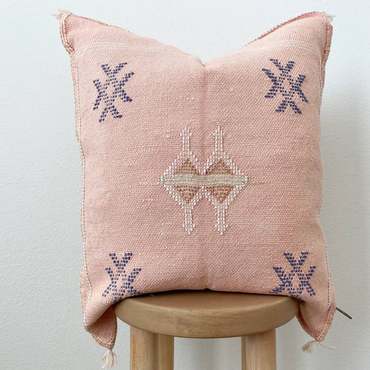 Silk Sabra Pillow- Pink