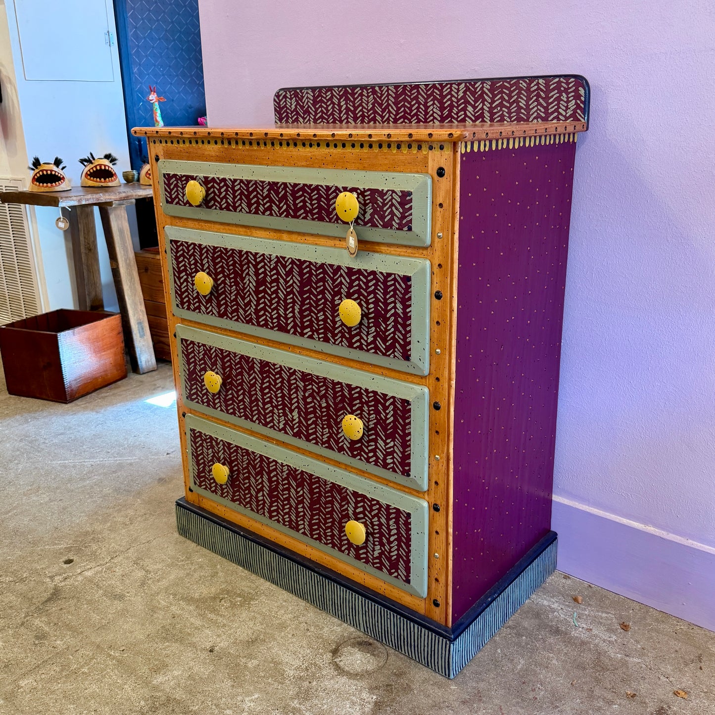 Tommy Lewis Marsh Style Four Drawer Dresser