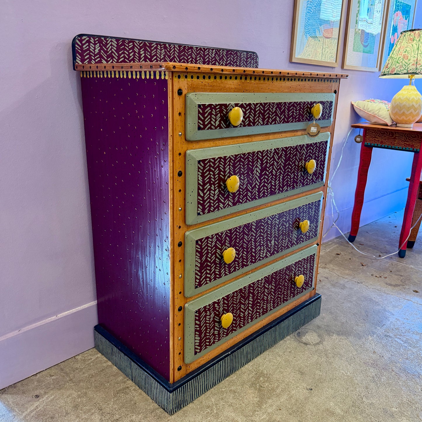 Tommy Lewis Marsh Style Four Drawer Dresser
