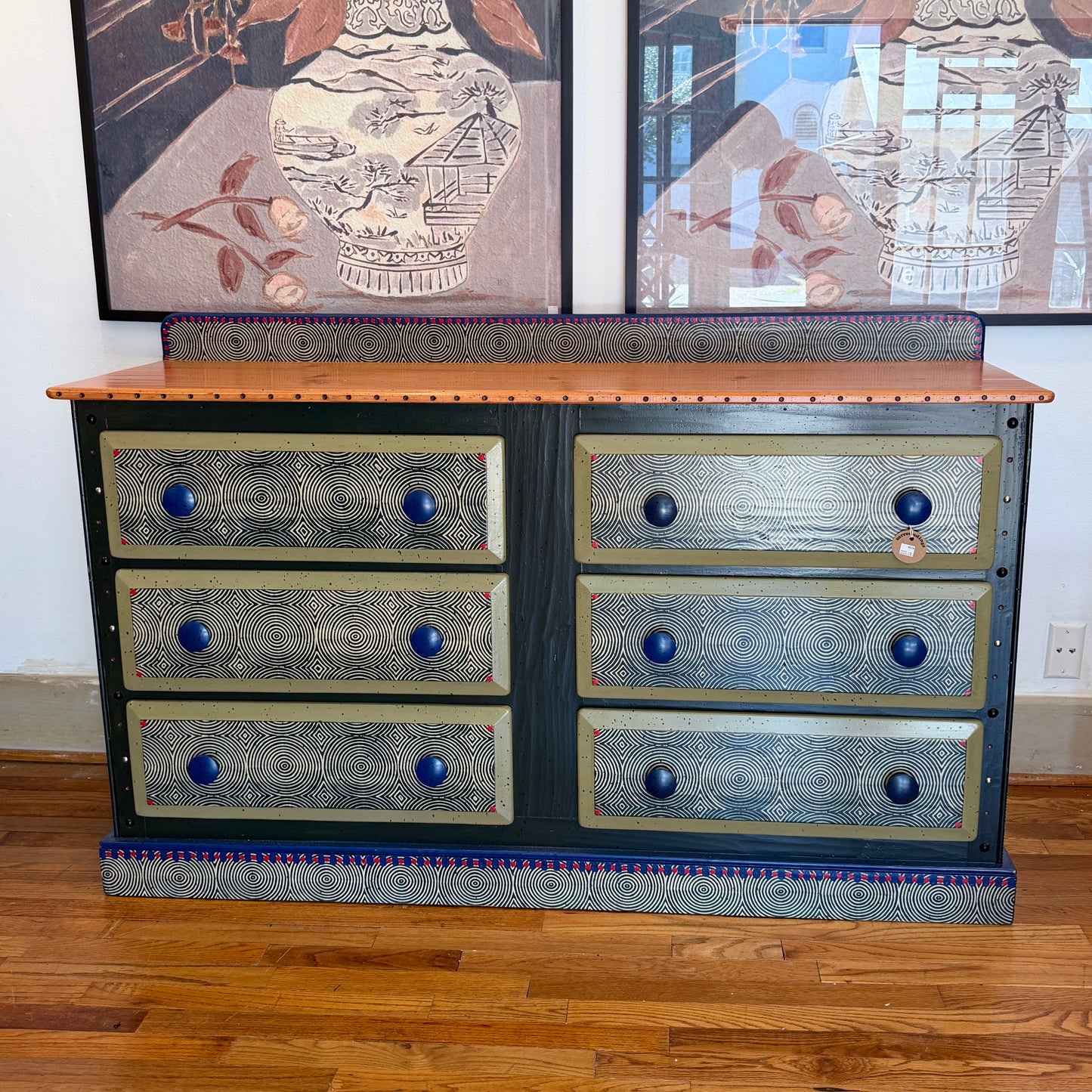 Tommy Lewis Marsh Style Six Drawer Dresser