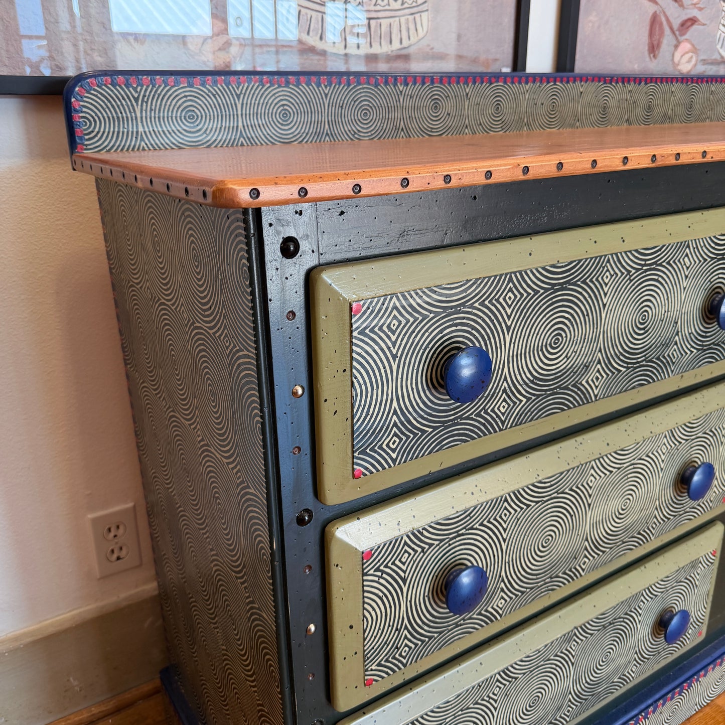 Tommy Lewis Marsh Style Six Drawer Dresser