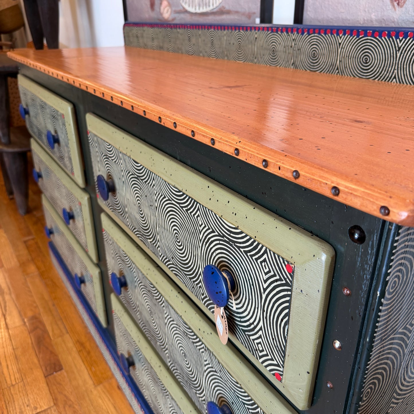 Tommy Lewis Marsh Style Six Drawer Dresser