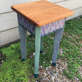 David Marsh Little Square Side Table with Wiggle Legs