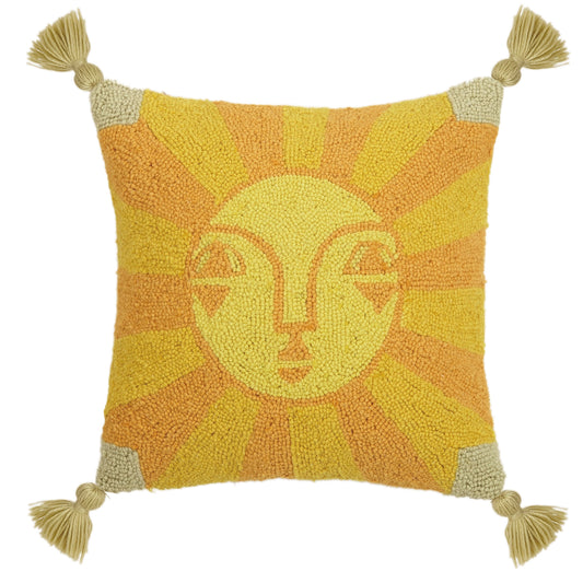 Sun Hook Pillow with Tassels