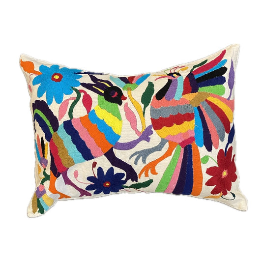 Otomi Embroidery Pillow- E