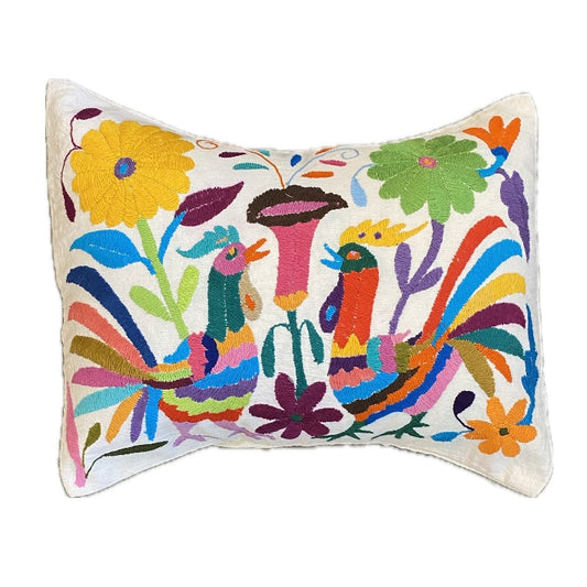 Otomi Embroidery Pillow- D