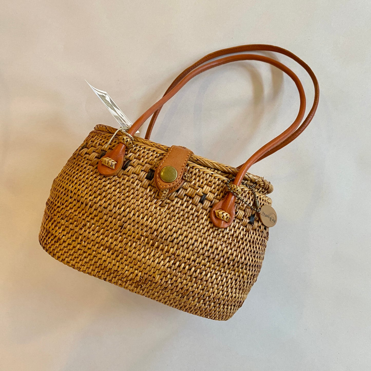 Ata Wicker Basket Handbag Purse from Bali