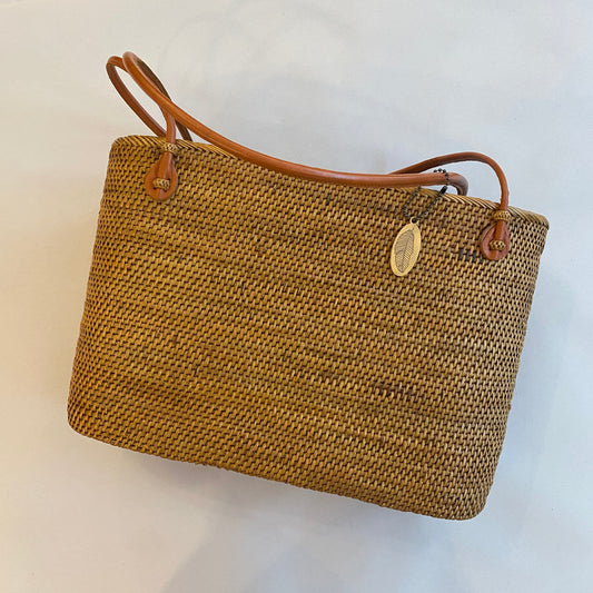 Ata Wicker Tote Bag- Medium
