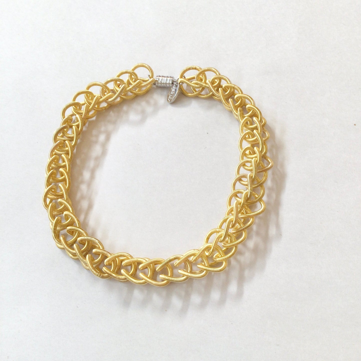 Gold Piano Wire Chain Necklace