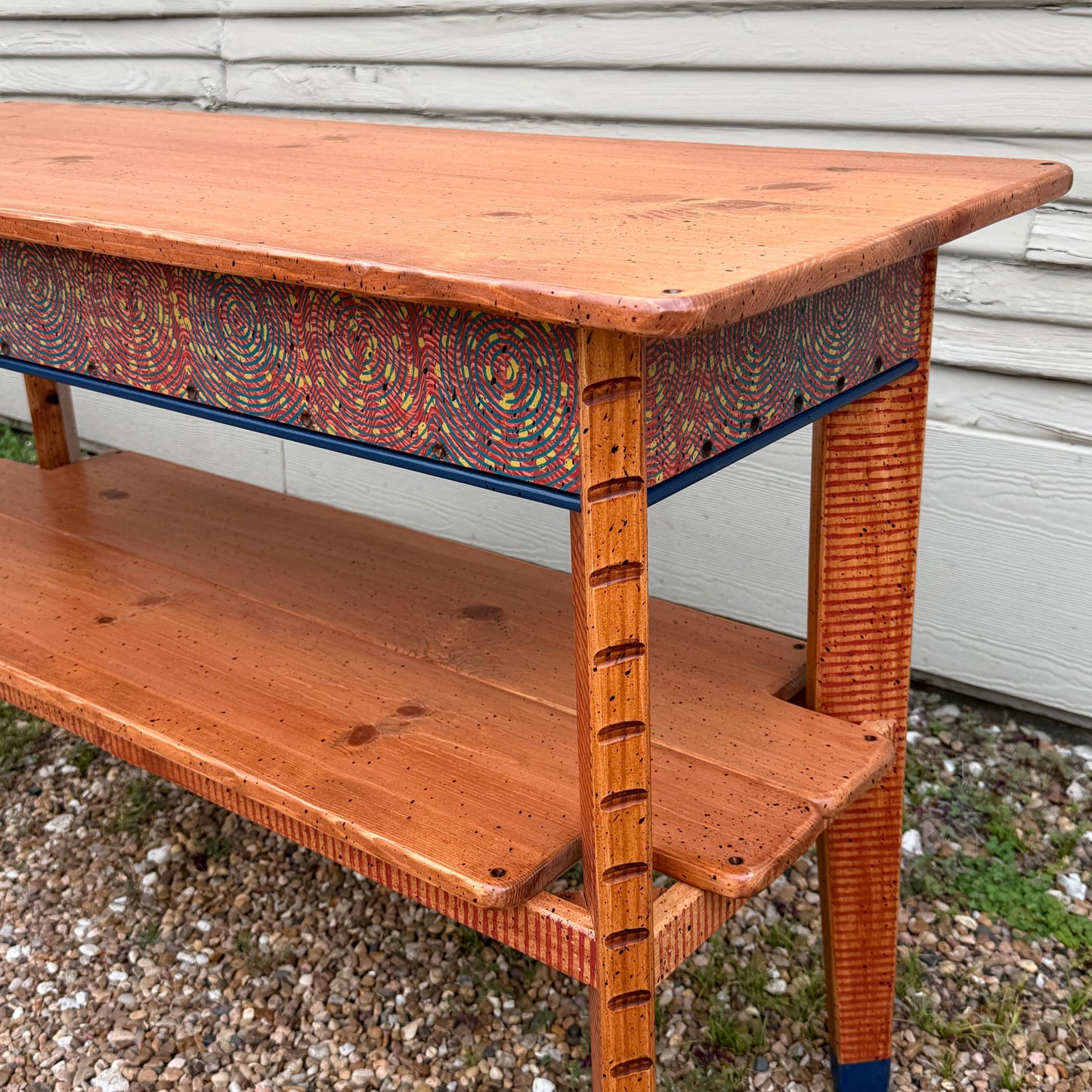 David Marsh 4' Console Table with Shelf