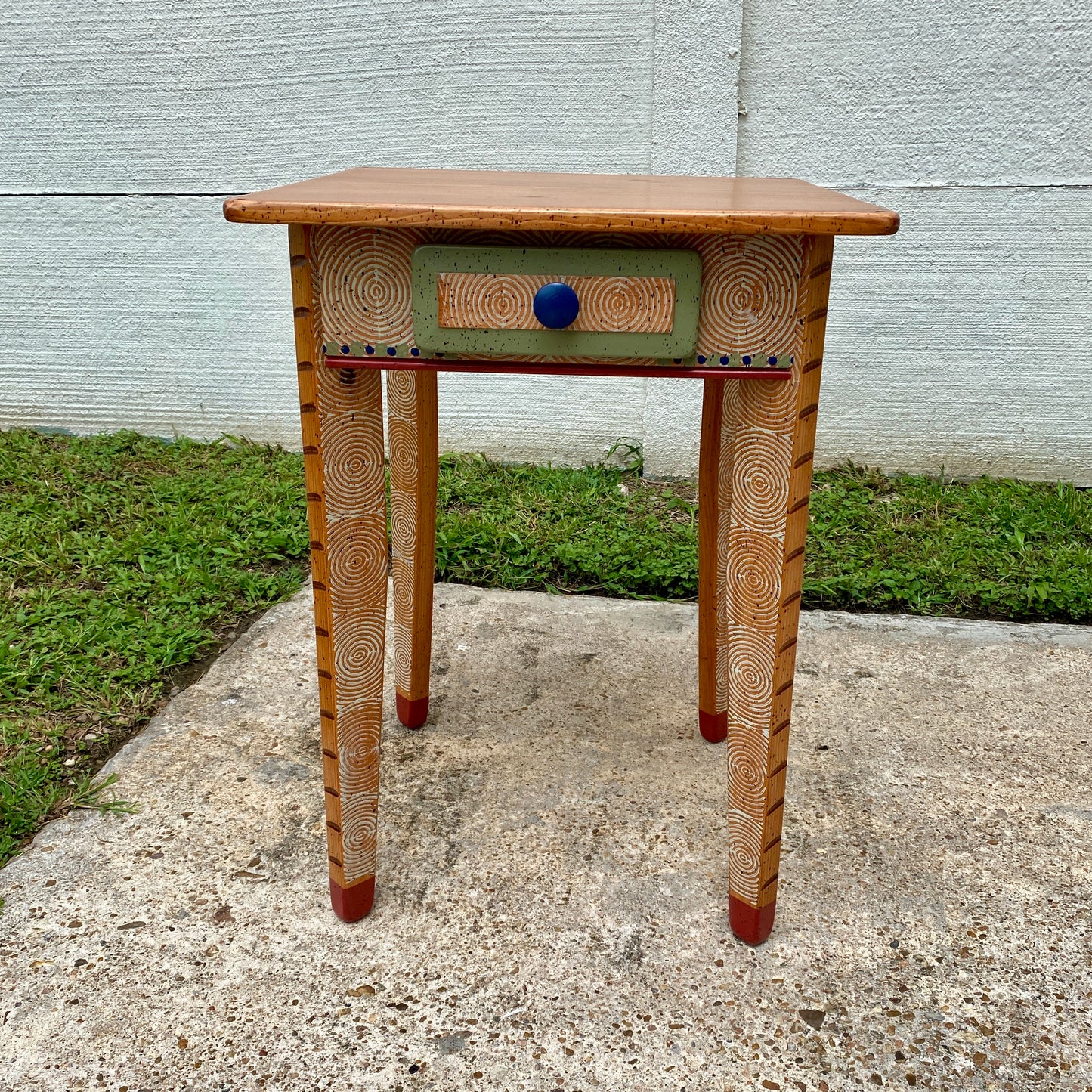 David Marsh 22” Side Table with Drawer