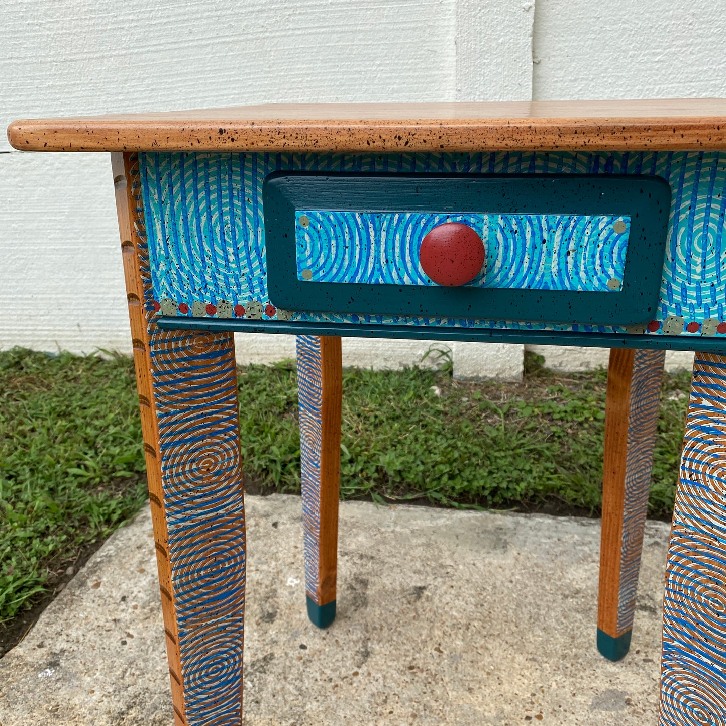 David Marsh 22” Side Table with Drawer