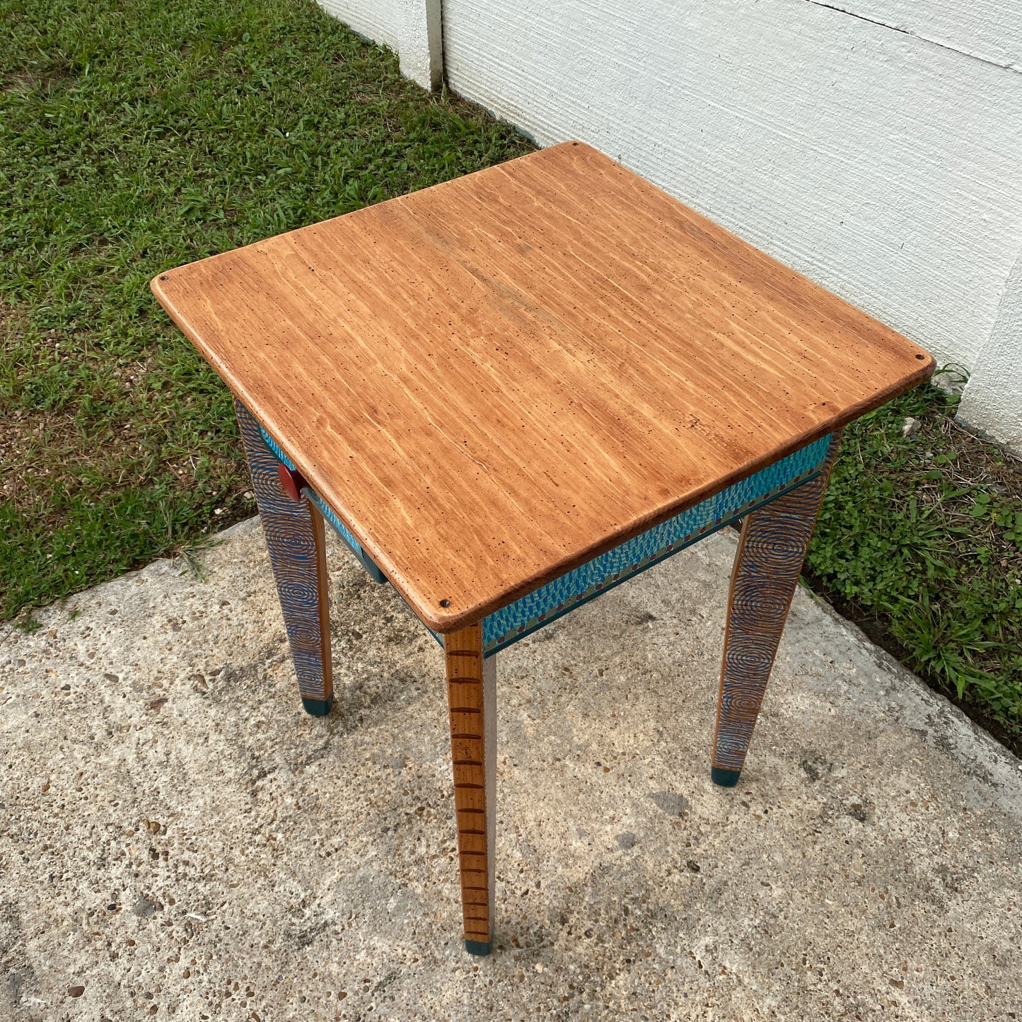 David Marsh 22” Side Table with Drawer
