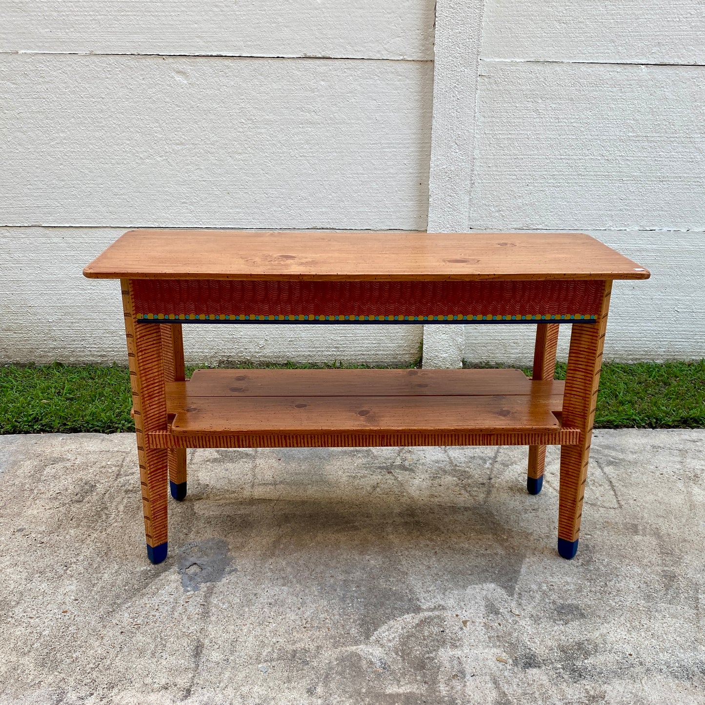 David Marsh 4' Console Table with Shelf