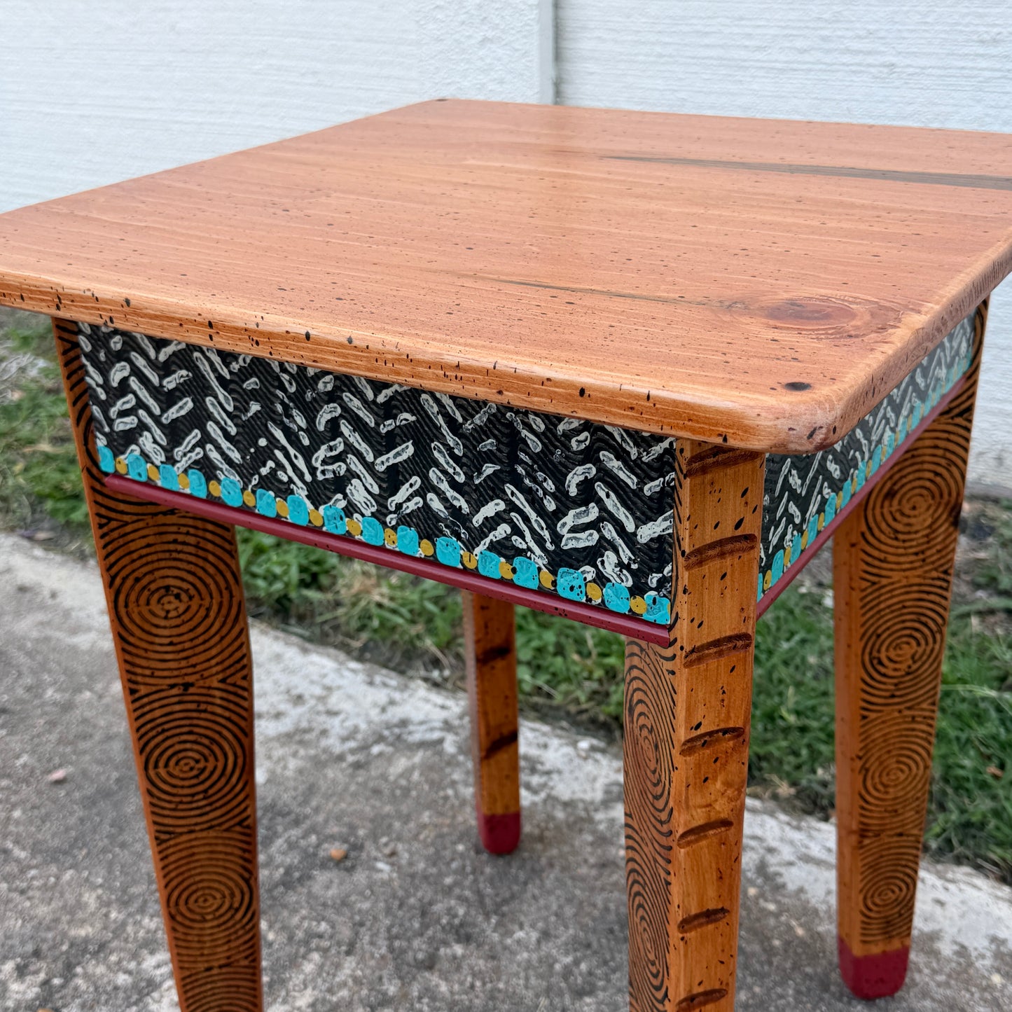 David Marsh 18” Square Side Table