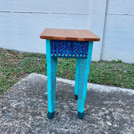 David Marsh Little Square Side Table with Wiggle Legs