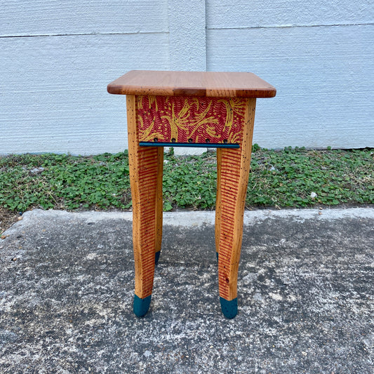 David Marsh Little Square Side Table with Wiggle Legs