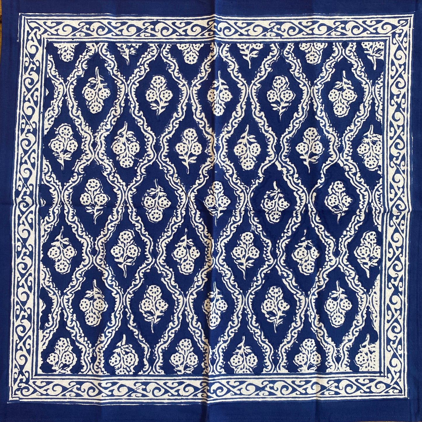 Blue Trellis Napkin