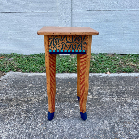 David Marsh Little Square Side Table with Wiggle Legs