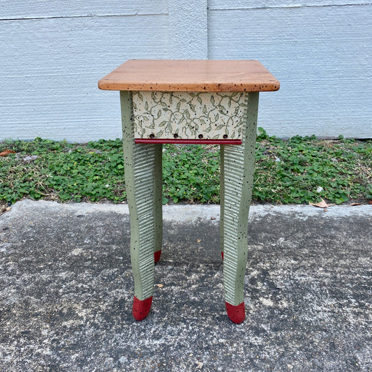 David Marsh Little Square Side Table with Wiggle Legs