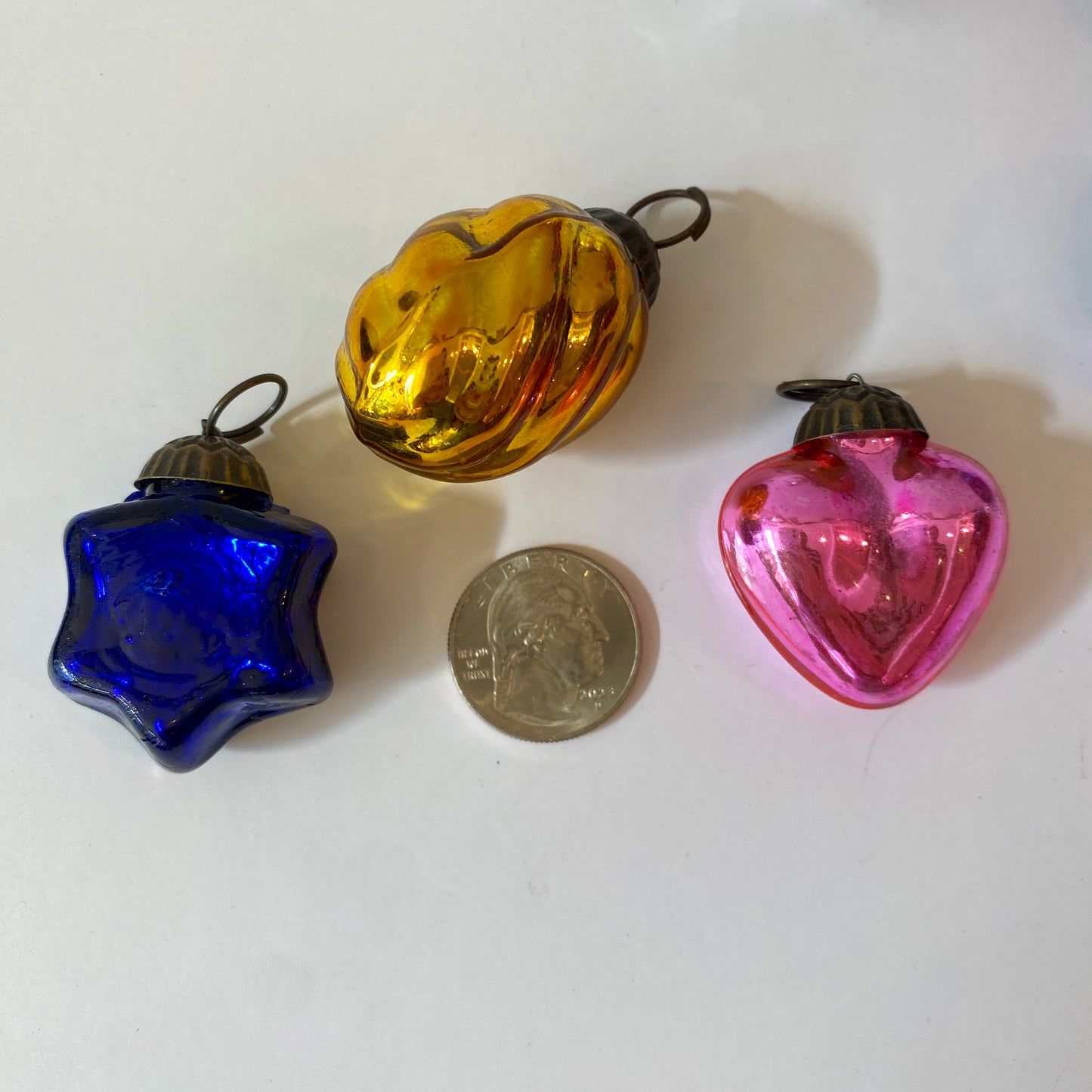 Mini Mercury Glass Ornament Bag - Set of 6