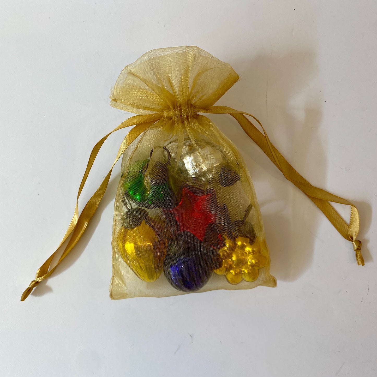 Mini Mercury Glass Ornament Bag - Set of 6