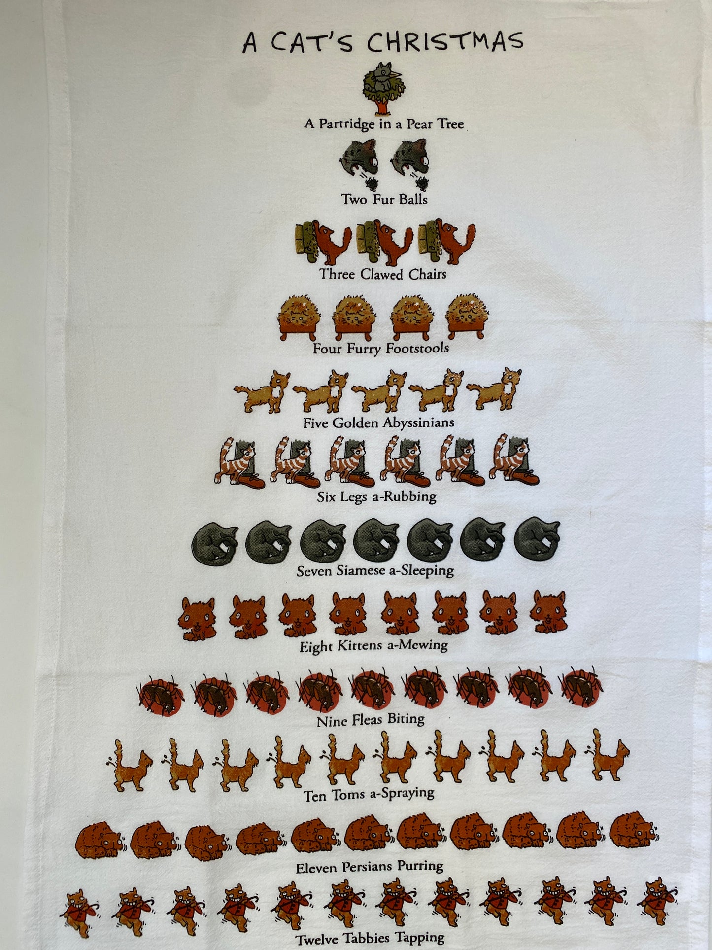 A Cat’s Christmas Kitchen Towel