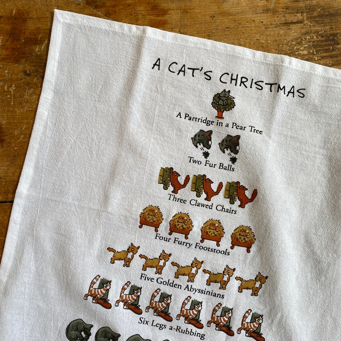 A Cat’s Christmas Kitchen Towel