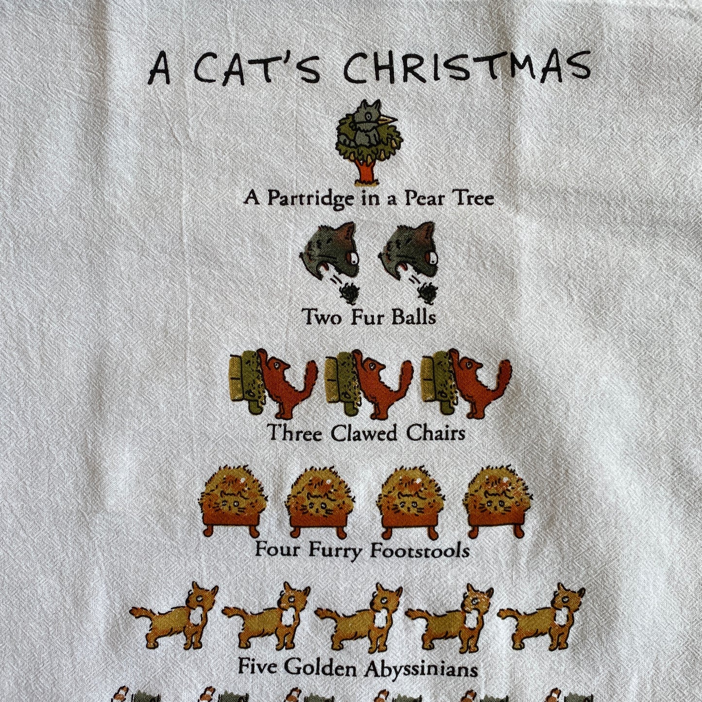 A Cat’s Christmas Kitchen Towel