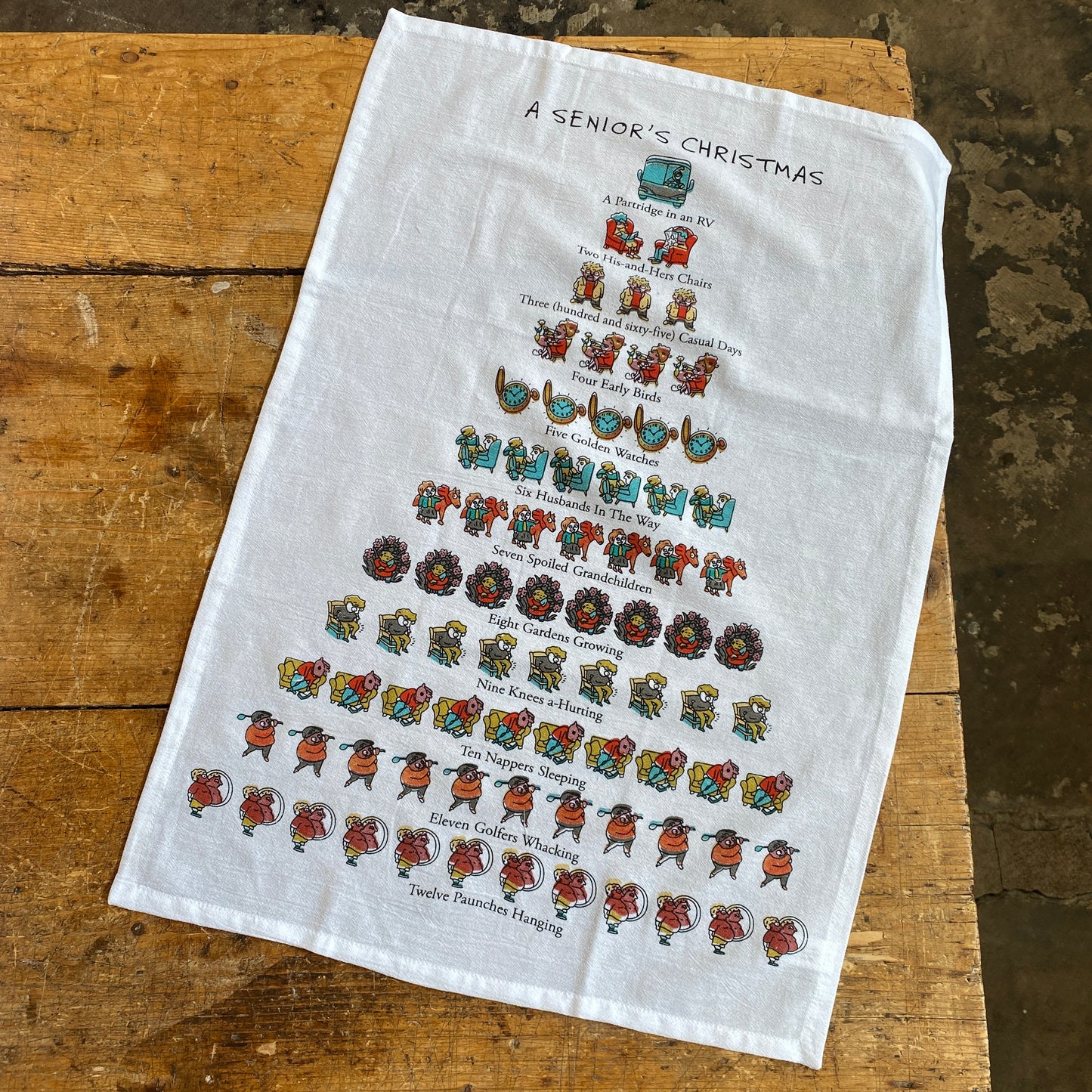 A Senior's Christmas Kitchen Towel