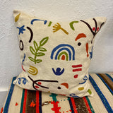 Klee Squiggles Chainstitch Pillow