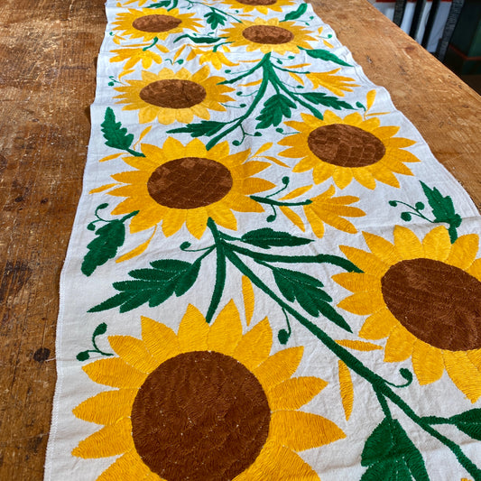 Large Otomi Runner- Sunflowers