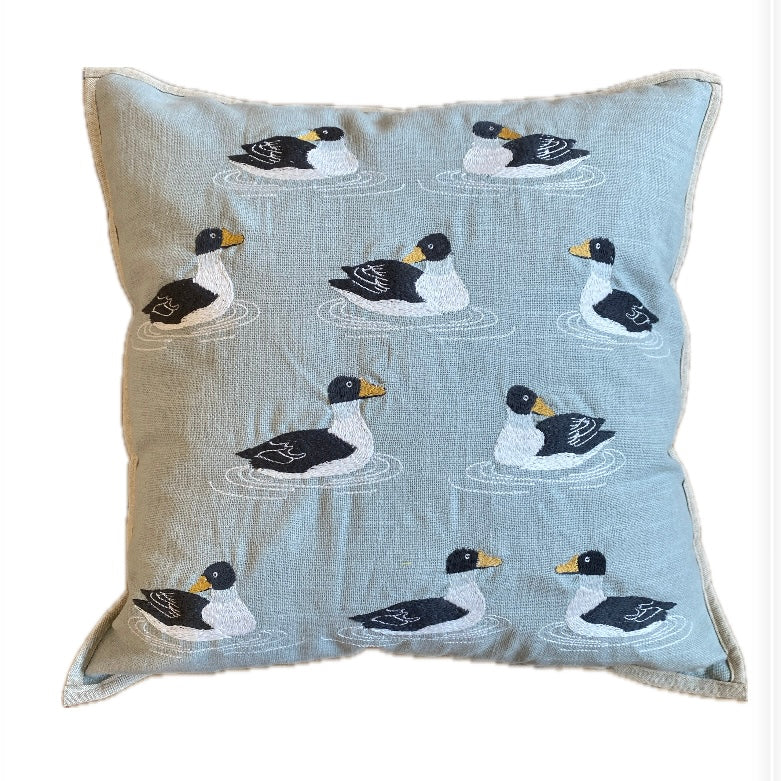 Puddle Ducks Pillow