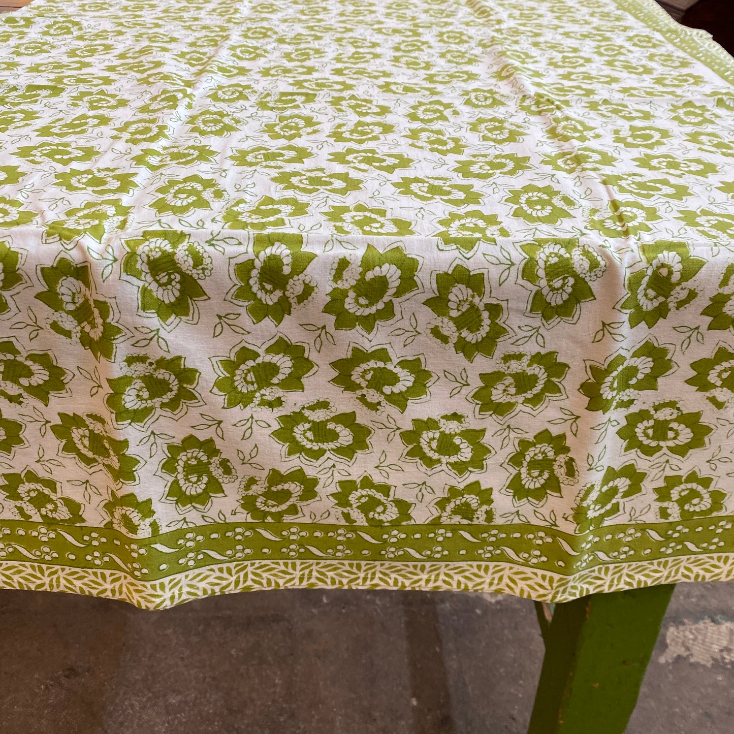 Daffodil Green Tablecloth- 60”x60”