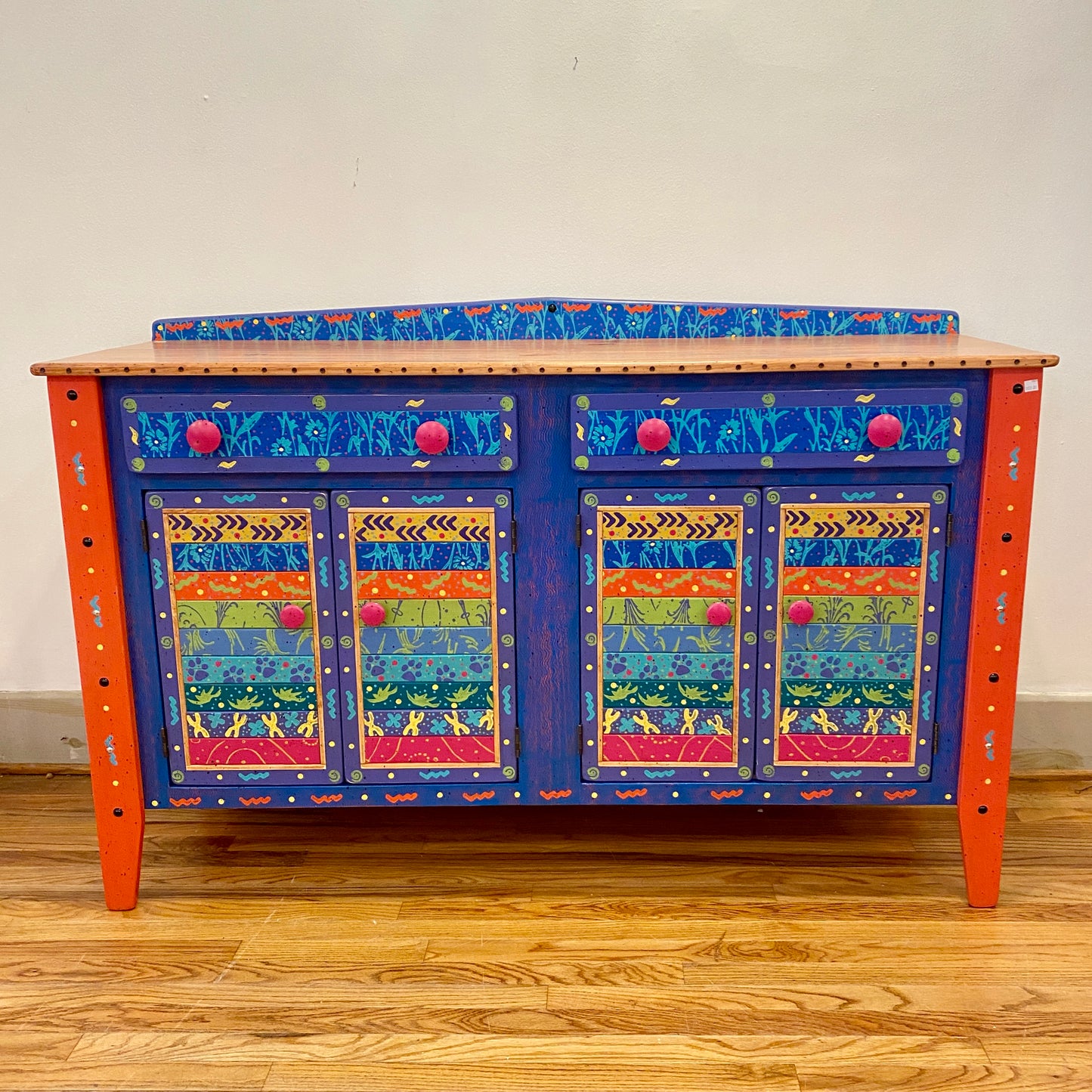 Tommy Lewis Marsh Style 5' Credenza Sideboard