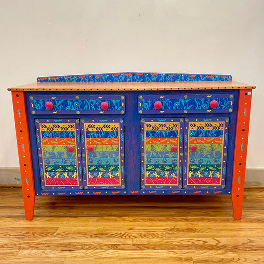 Tommy Lewis Marsh Style 5' Credenza Sideboard