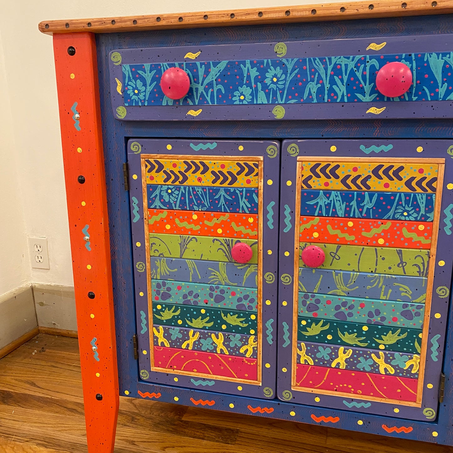 Tommy Lewis Marsh Style 5' Credenza Sideboard