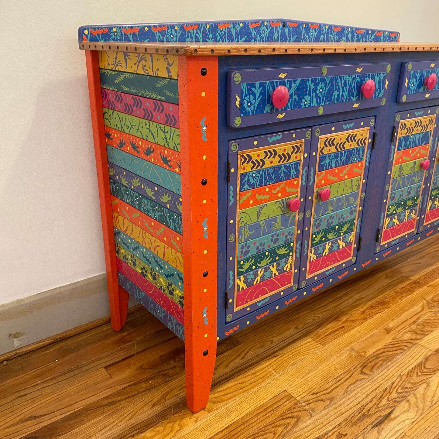 Tommy Lewis Marsh Style 5' Credenza Sideboard