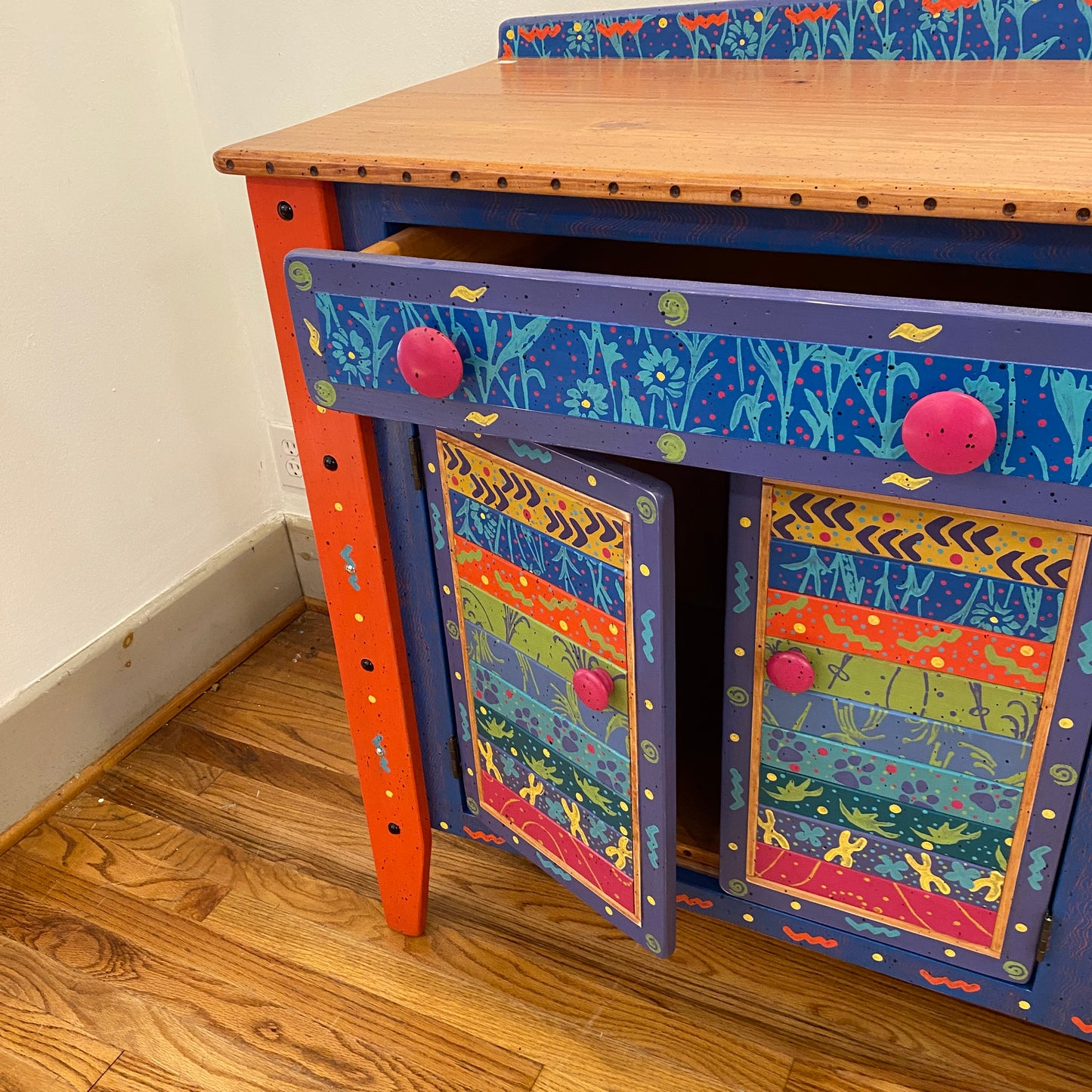 Tommy Lewis Marsh Style 5' Credenza Sideboard