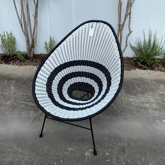 Colorful Acapulco Avocado Chair -Black and White
