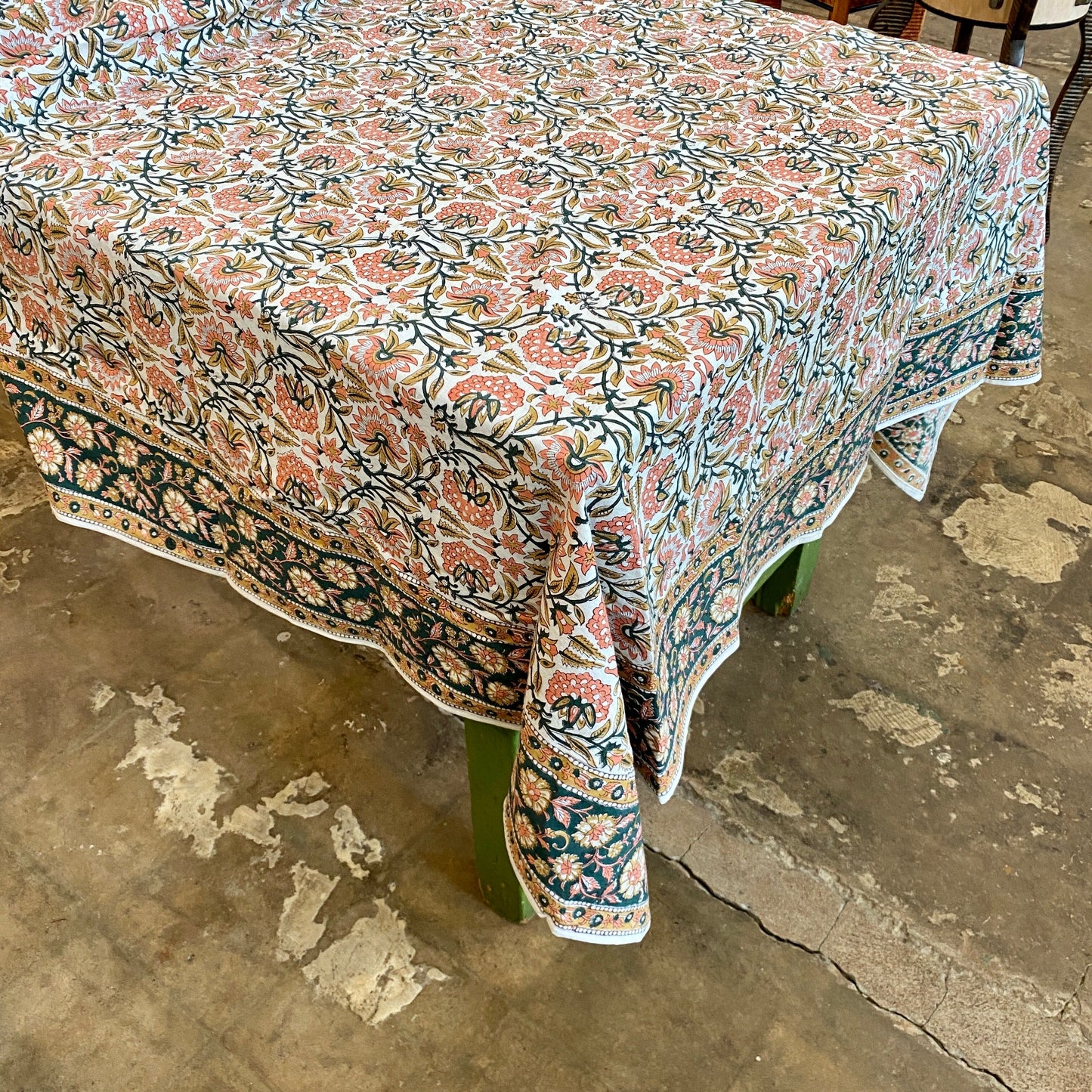 Sarah Peach Tablecloth- 60”x120”