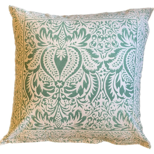 Cypress Marine Blockprint Pillow