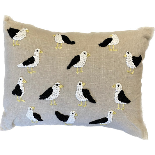 Knotty Seagulls Lumbar Pillow