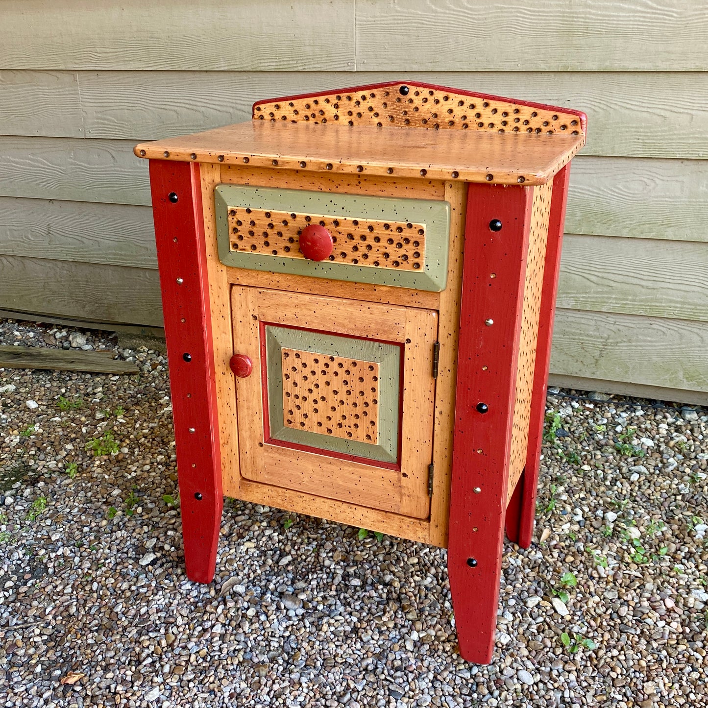 Tommy Lewis Marsh Style Nightstand on Legs with Drawer
