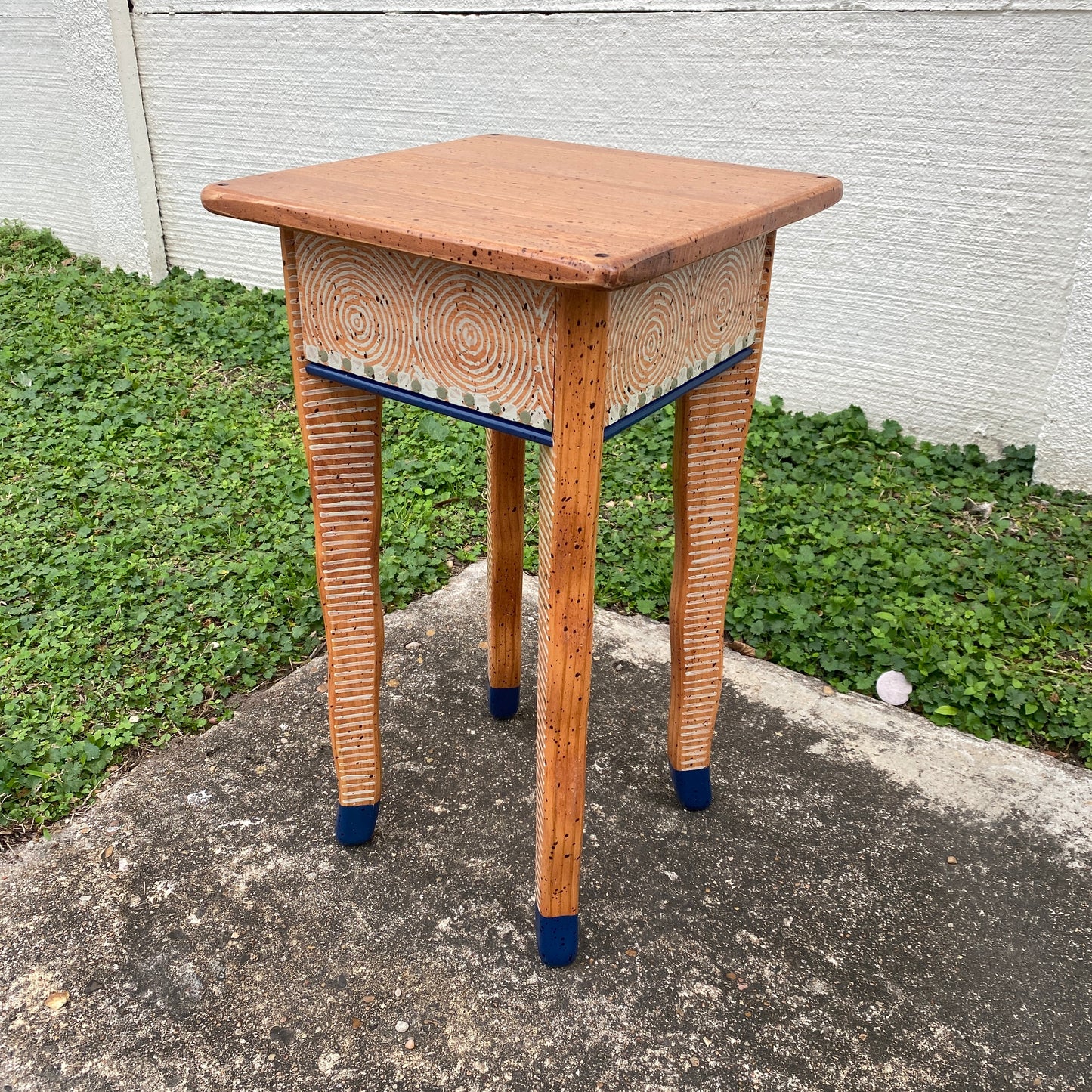 David Marsh Little Square Side Table with Wiggle Legs