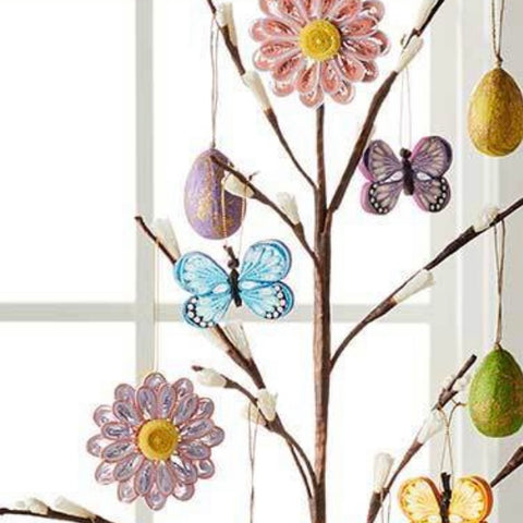 SALE Quilled Paper Ornaments- Flowers and Butterflies