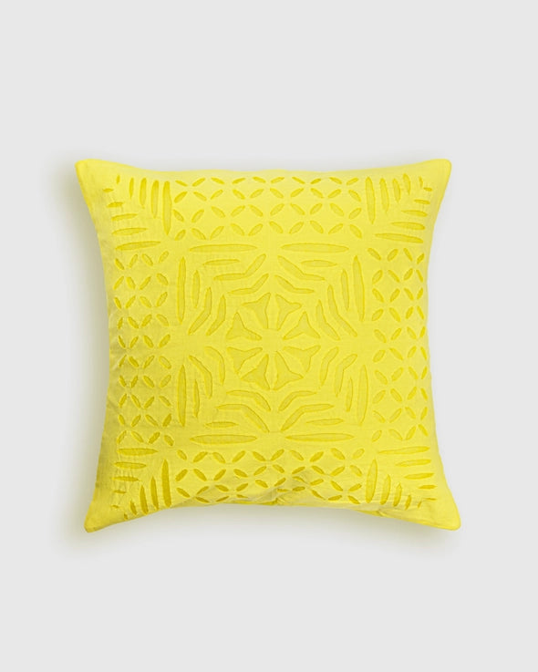 Applique Makhana Design Pillows from India