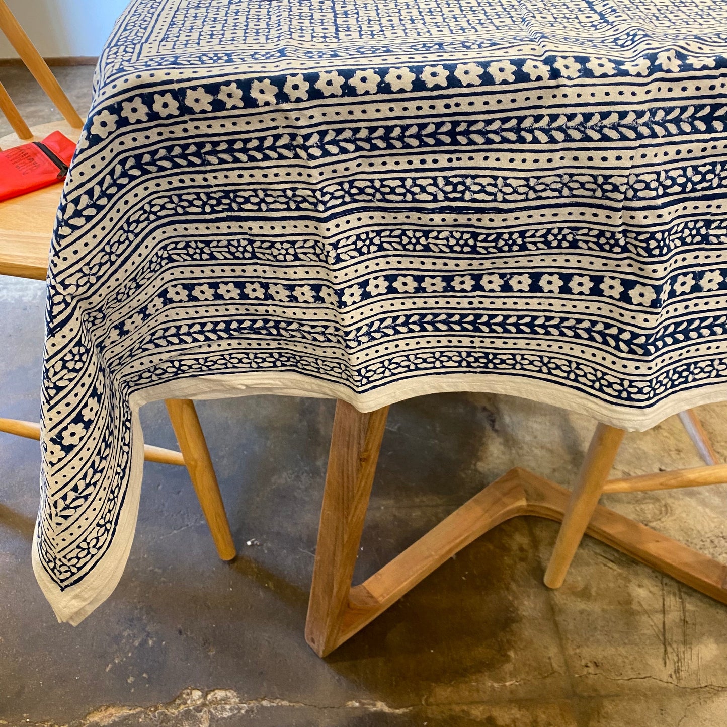 Nona Blue Tablecloth- 60” x 90”