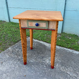 David Marsh 22” Side Table with Drawer